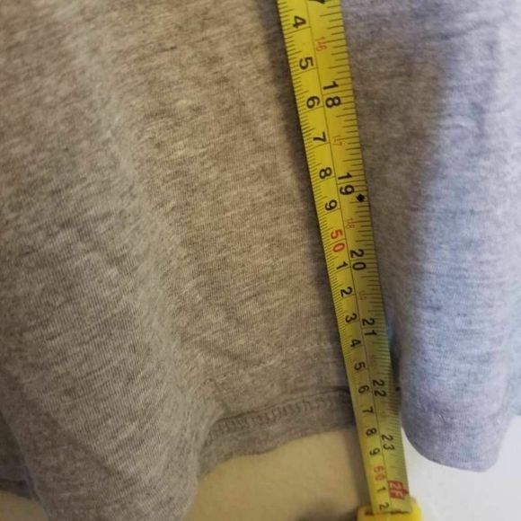 Onfire T-Shirt Pink Gray Color Block Love Long - Picture 6 of 12